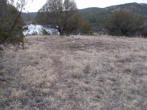 Mimbres dwelling deppression in the ground.